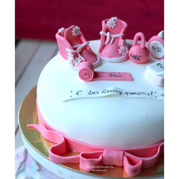 торт на рождение девочки