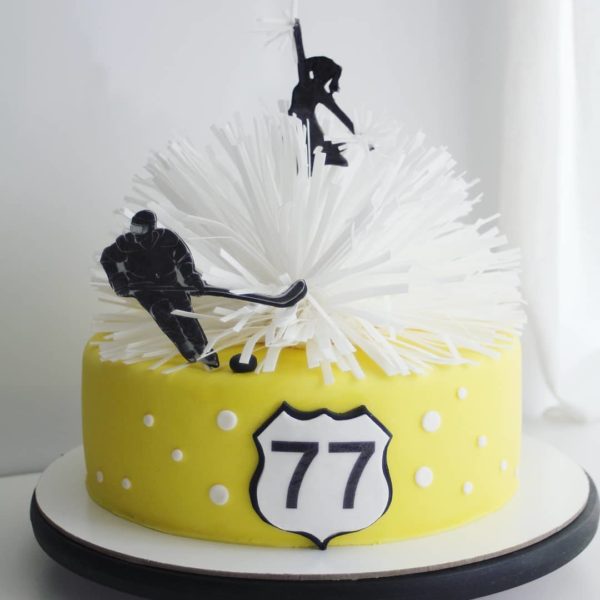 торт для хоккеиста с днем рождения